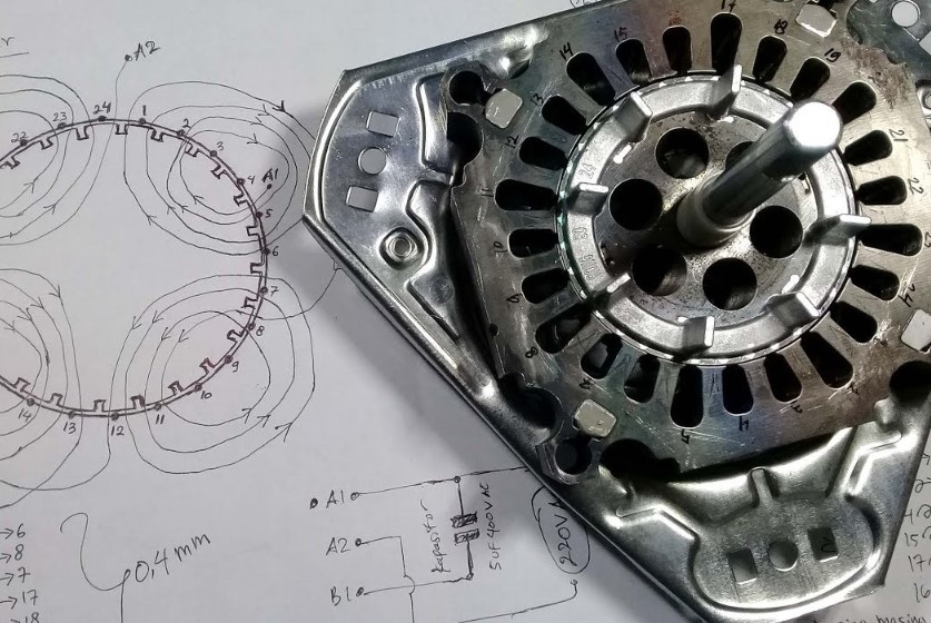 Skema Lilitan Dinamo Mesin Cuci